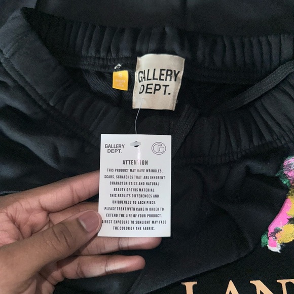 Lanvin x Gallery Department Black Flare Pants with Colorful Accents - Picture 8 of 9